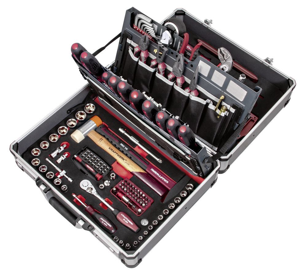 Kraftwerk Service Werkzeugkoffer ERGO HIGHTECH 154 teilig Produktbild Kraftwerk Service Werkzeugkoffer ERGO HIGHTECH 154 teilig