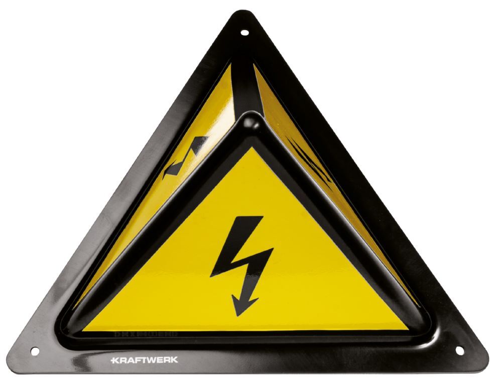 Kraftwerk Sicherheitsschild Pyramide Produktbild Kraftwerk Sicherheitsschild Pyramide