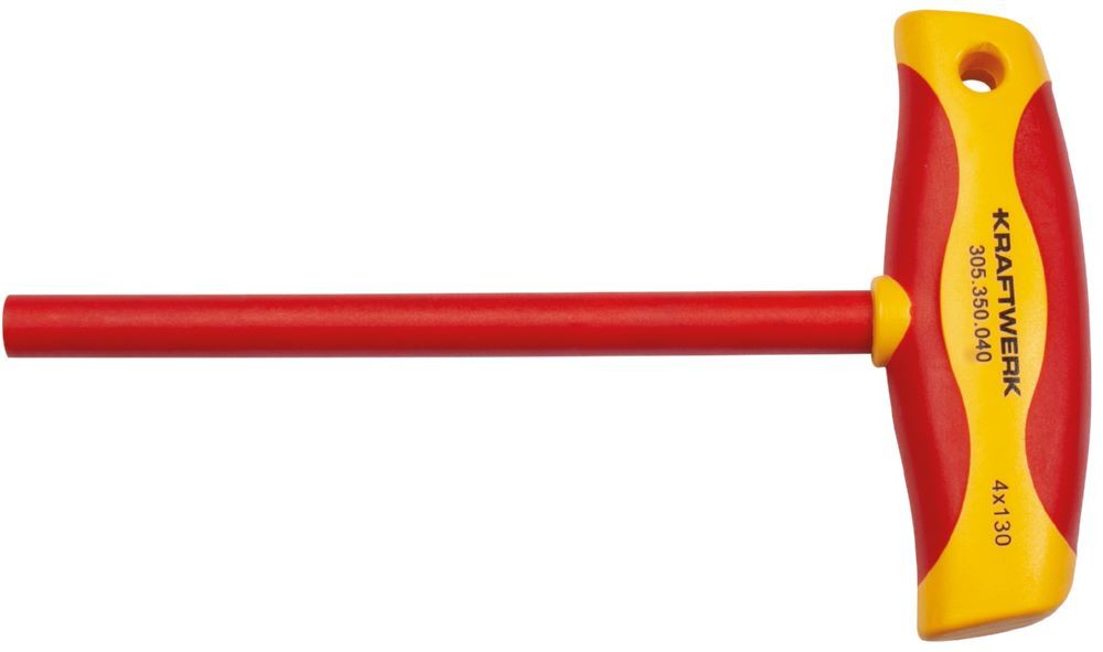 Kraftwerk Steckschlüssel T-Griff Schraubendreher 4 mm VDE Produktbild Kraftwerk Steckschlüssel T-Griff Schraubendreher 4 mm VDE