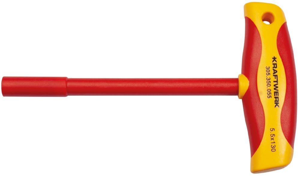 Kraftwerk Steckschlüssel T-Griff Schraubendreher 5,5 mm VDE Produktbild Kraftwerk Steckschlüssel T-Griff Schraubendreher 5,5 mm VDE