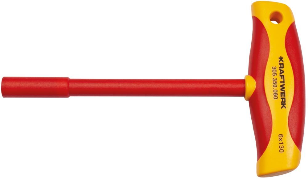 Kraftwerk Steckschlüssel T-Griff Schraubendreher 6 mm VDE Produktbild Kraftwerk Steckschlüssel T-Griff Schraubendreher 6 mm VDE