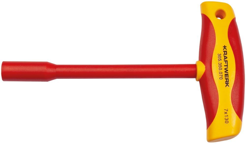 Kraftwerk Steckschlüssel T-Griff Schraubendreher 7 mm VDE Produktbild Kraftwerk Steckschlüssel T-Griff Schraubendreher 7 mm VDE