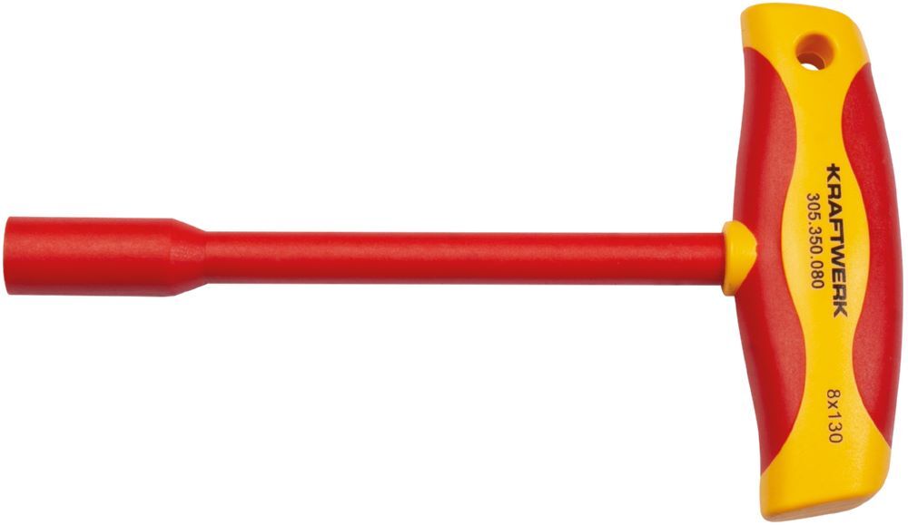 Kraftwerk Steckschlüssel T-Griff Schraubendreher 8 mm VDE Produktbild Kraftwerk Steckschlüssel T-Griff Schraubendreher 8 mm VDE