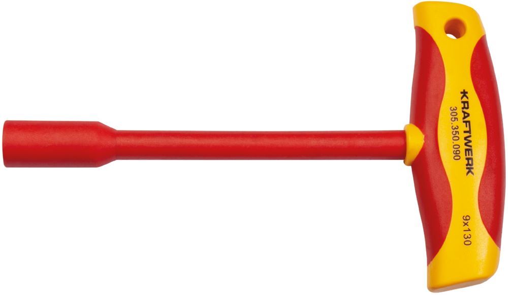 Kraftwerk Steckschlüssel T-Griff Schraubendreher 9 mm VDE Produktbild Kraftwerk Steckschlüssel T-Griff Schraubendreher 9 mm VDE