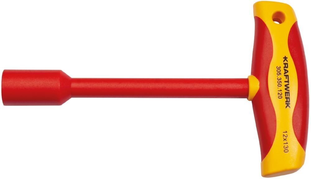 Kraftwerk Steckschlüssel T-Griff Schraubendreher 12 mm VDE Produktbild Kraftwerk Steckschlüssel T-Griff Schraubendreher 12 mm VDE