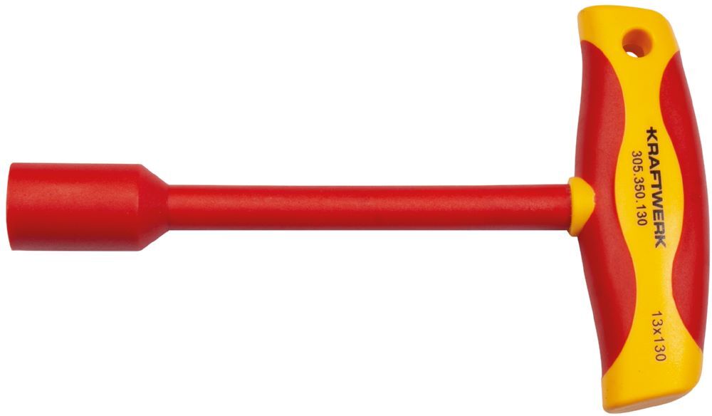 Kraftwerk Steckschlüssel T-Griff Schraubendreher 13 mm VDE Produktbild Kraftwerk Steckschlüssel T-Griff Schraubendreher 13 mm VDE