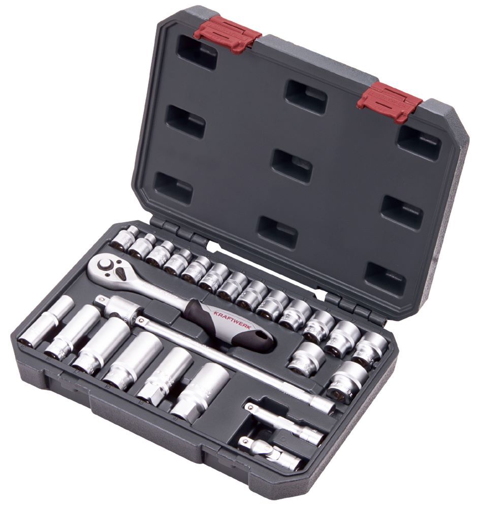 KRAFTWERK Steckschlüsselsatz Basic 3/8 Zoll 26 Teile Produktbild KRAFTWERK Steckschlüsselsatz Basic 3/8 Zoll 26 Teile