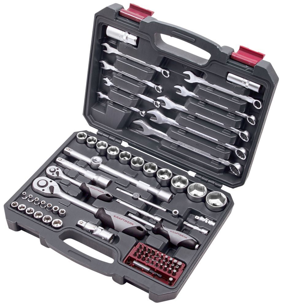 KRAFTWERK Steckschlüsselsatz Basic 1/4 Zoll und 1/2 Zoll 80 Teile KRAFTWERK Steckschlüsselsatz Basic 1/4 Zoll und 1/2 Zoll 80 Teile