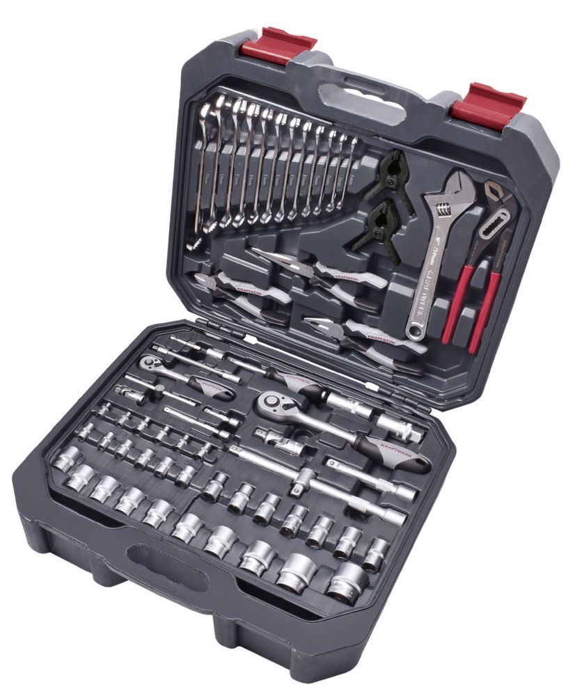 KRAFTWERK Steckschlüsselsatz Basic 1/4 Zoll und 1/2 Zoll 266 Teile KRAFTWERK Steckschlüsselsatz Basic 1/4 Zoll und 1/2 Zoll 266 Teile