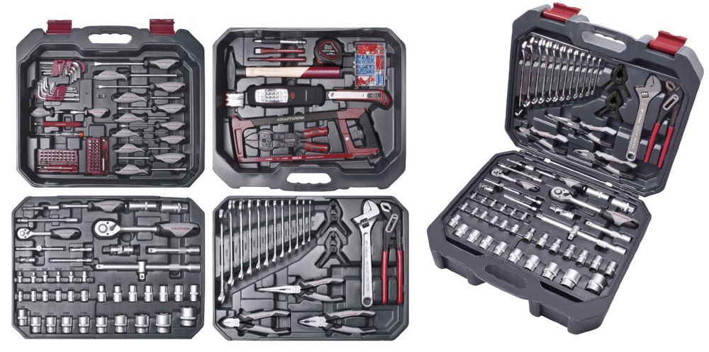KRAFTWERK Steckschlüsselsatz Basic 1/4 Zoll und 1/2 Zoll 266 Teile KRAFTWERK Steckschlüsselsatz Basic 1/4 Zoll und 1/2 Zoll 266 Teile