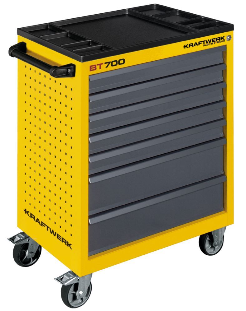 Kraftwerk Werkstattwagen BT700 in gelb 60/40 mit 7 Schubladen Produktbild Kraftwerk Werkstattwagen BT700 in gelb 60/40 mit 7 Schubladen