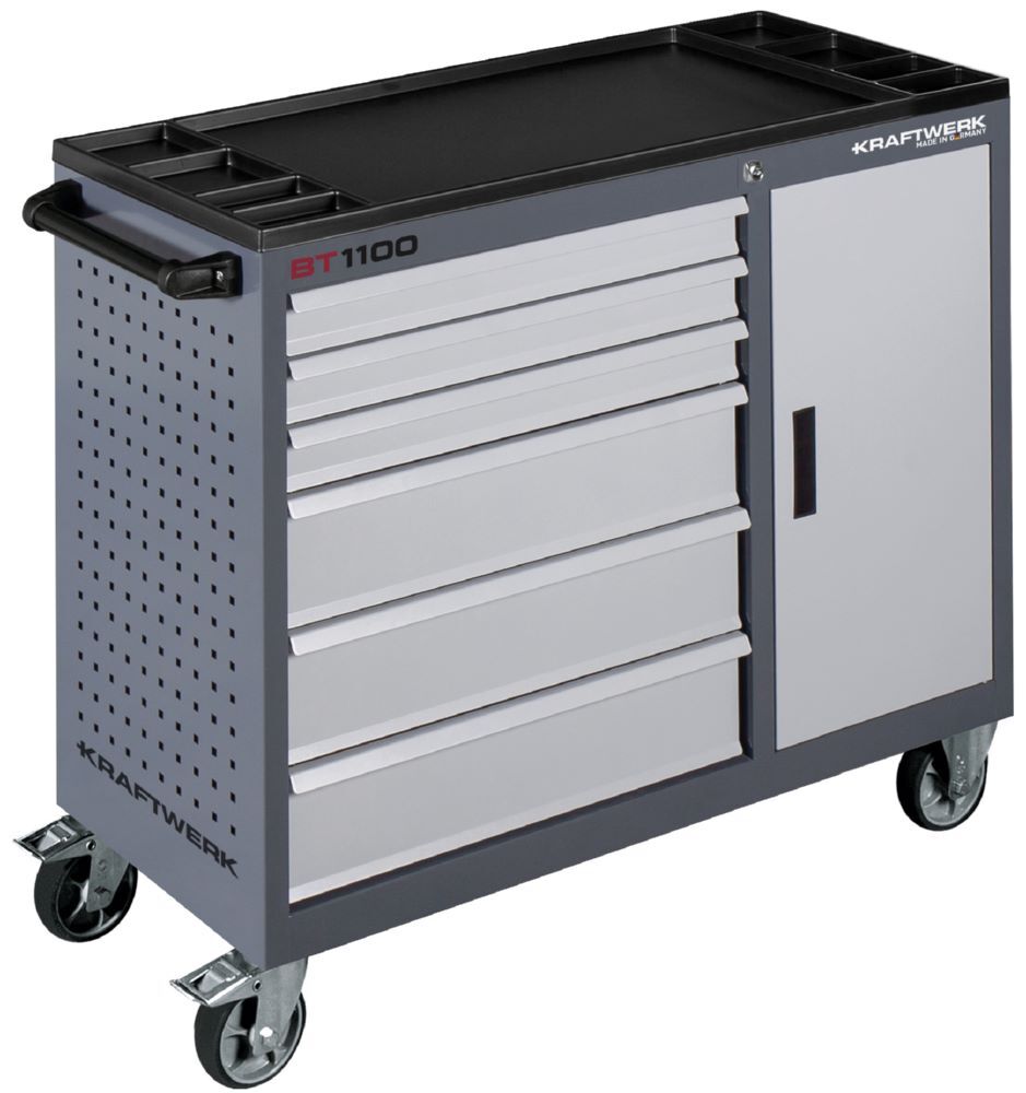 Kraftwerk Werkstattwagen BT1100 mit 6 Schubladen und 1 Schrank Produktbild Kraftwerk Werkstattwagen BT1100 mit 6 Schubladen und 1 Schrank