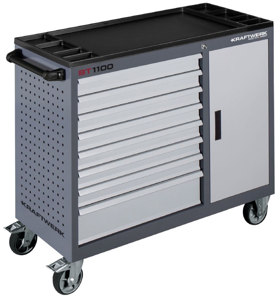 Kraftwerk Werkstattwagen BT1100 mit 8 Schubladen und 1 Schrank Produktbild Kraftwerk Werkstattwagen BT1100 mit 8 Schubladen und 1 Schrank