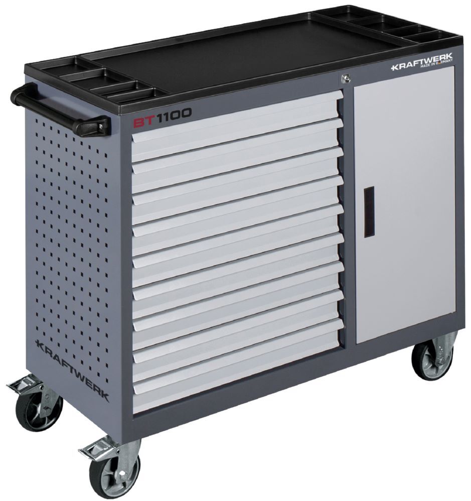 Kraftwerk Werkstattwagen BT1100 mit 9 Schubladen und 1 Schrank Produktbild Kraftwerk Werkstattwagen BT1100 mit 9 Schubladen und 1 Schrank