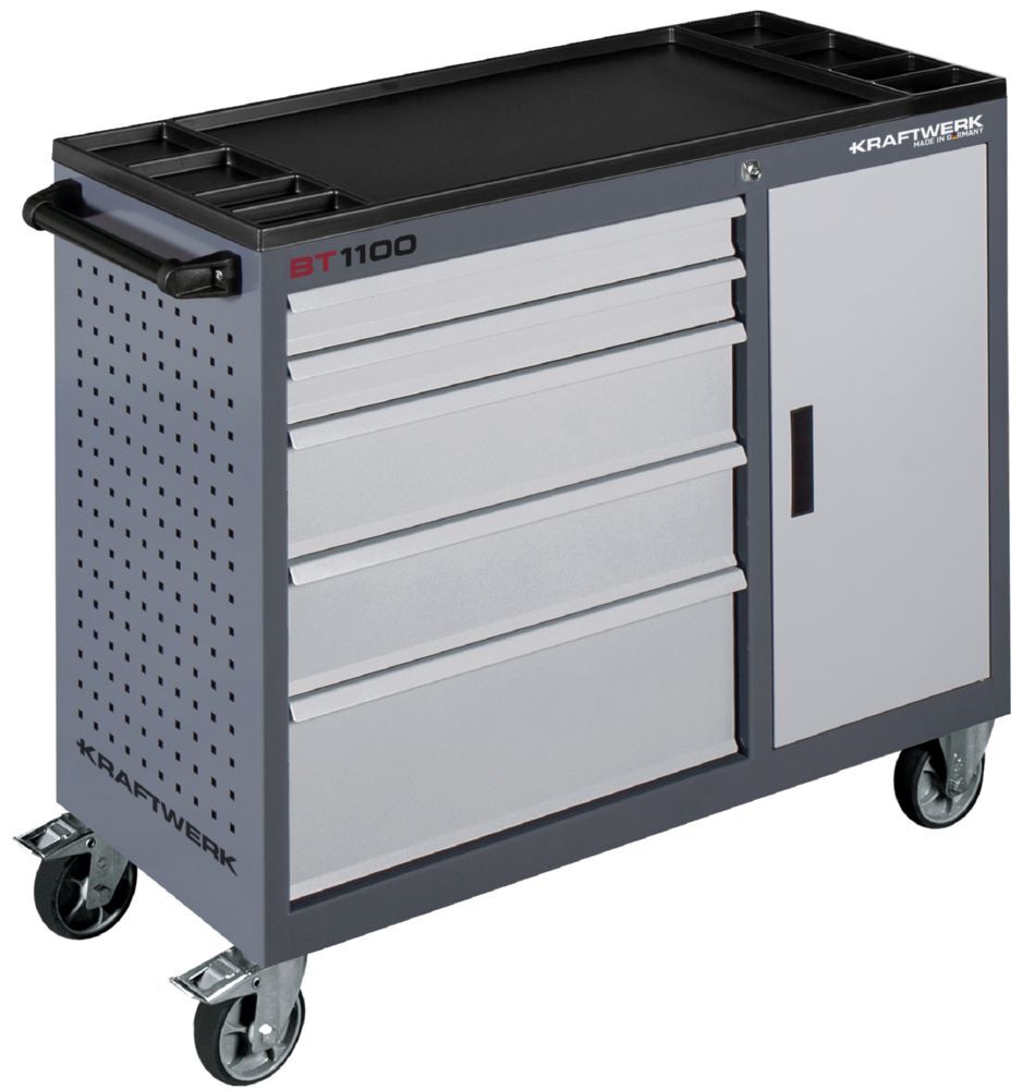 Kraftwerk Werkstattwagen BT1100 60/40 5 Schubladen und 1 Schrank ohne Werkzeuge Produktbild Kraftwerk Werkstattwagen BT1100 60/40 5 Schubladen und 1 Schrank ohne Werkzeuge