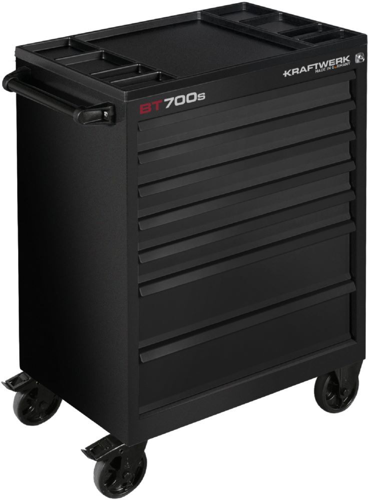 Kraftwerk Werkstattwagen BT700s mit 7 Schubladen schwarz Produktbild Kraftwerk Werkstattwagen BT700s mit 7 Schubladen schwarz