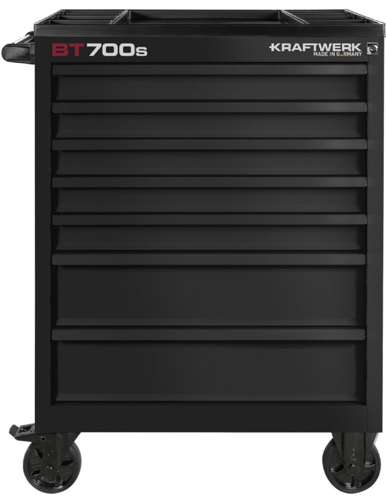 Kraftwerk Werkstattwagen BT700s mit 7 Schubladen schwarz Produktbild Kraftwerk Werkstattwagen BT700s mit 7 Schubladen schwarz bild 2