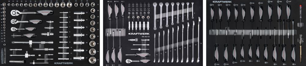 Kraftwerk Werkzeug Zusammenstellung EVA 154 teilig Produktbild Kraftwerk Werkzeug Zusammenstellung EVA 154 teilig