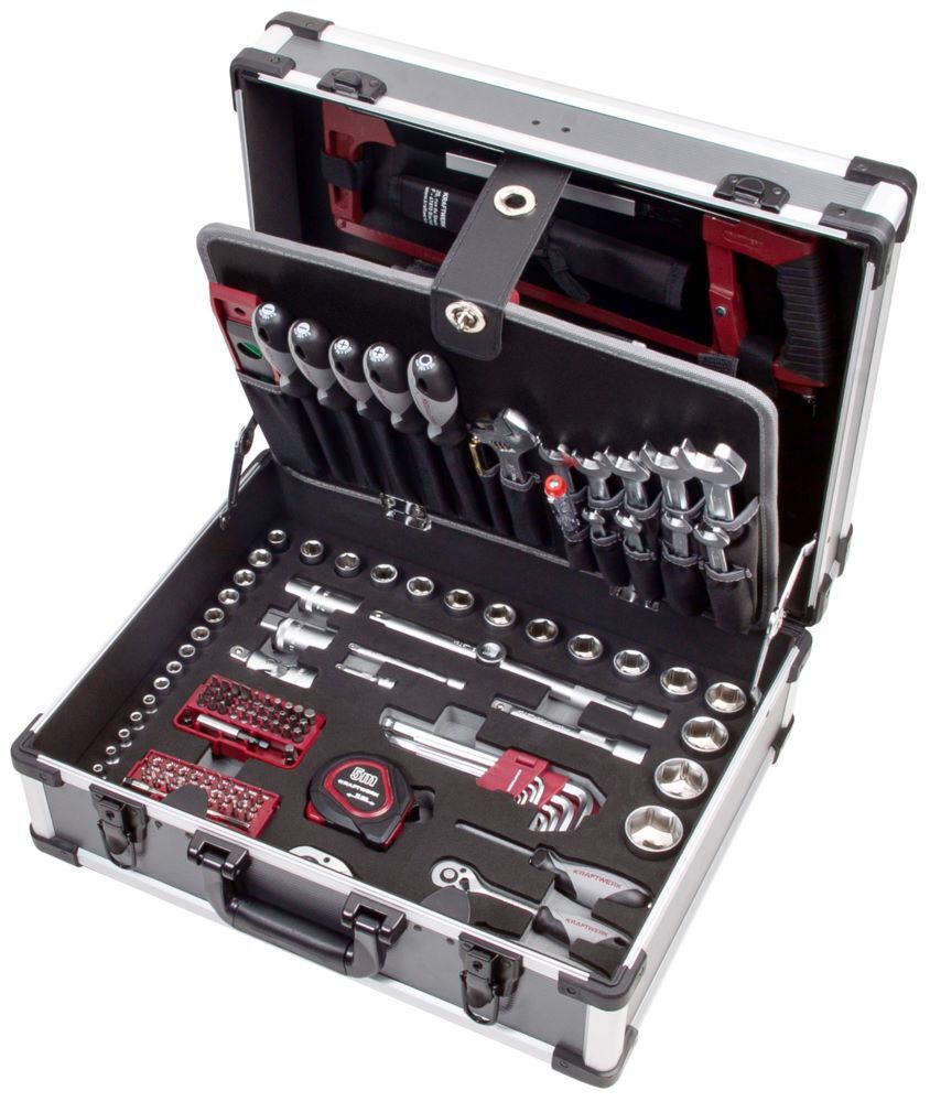 KRAFTWERK Werkzeugkoffer B147 1/4 Zoll und 1/2 Zoll 158 Teile KRAFTWERK Werkzeugkoffer B147 1/4 Zoll und 1/2 Zoll 158 Teile