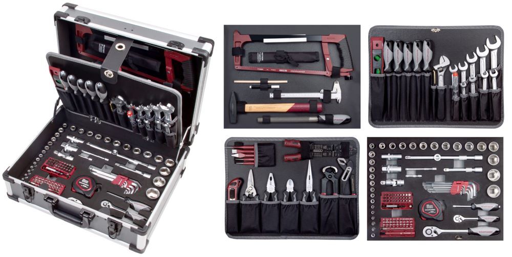 KRAFTWERK Werkzeugkoffer B147 1/4 Zoll und 1/2 Zoll 158 Teile KRAFTWERK Werkzeugkoffer B147 1/4 Zoll und 1/2 Zoll 158 Teile