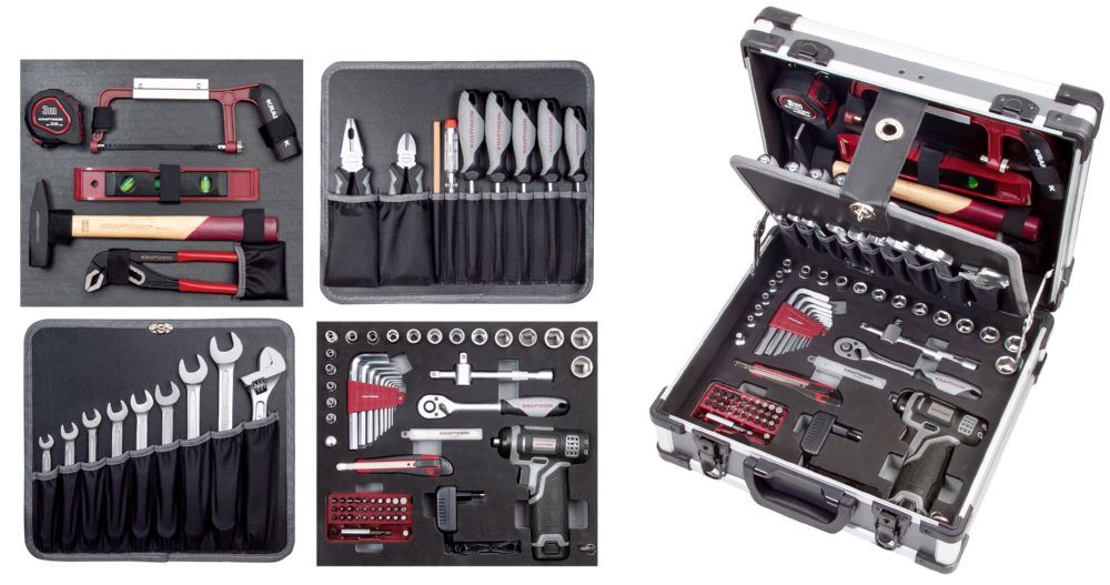 KRAFTWERK Werkzeugkoffer B152 1/4 Zoll und 3/8 Zoll 104 Teile KRAFTWERK Werkzeugkoffer B152 1/4 Zoll und 3/8 Zoll 104 Teile