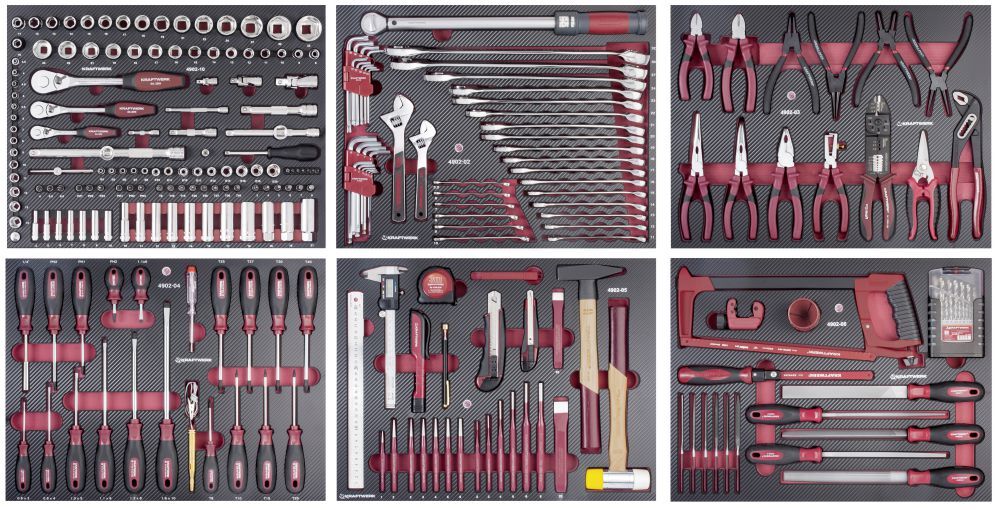 Kraftwerk Werkzeugsatz 6 Schubladen COMPLETO EVA 280 teilig Produktbild Kraftwerk Werkzeugsatz 6 Schubladen COMPLETO EVA 280 teilig