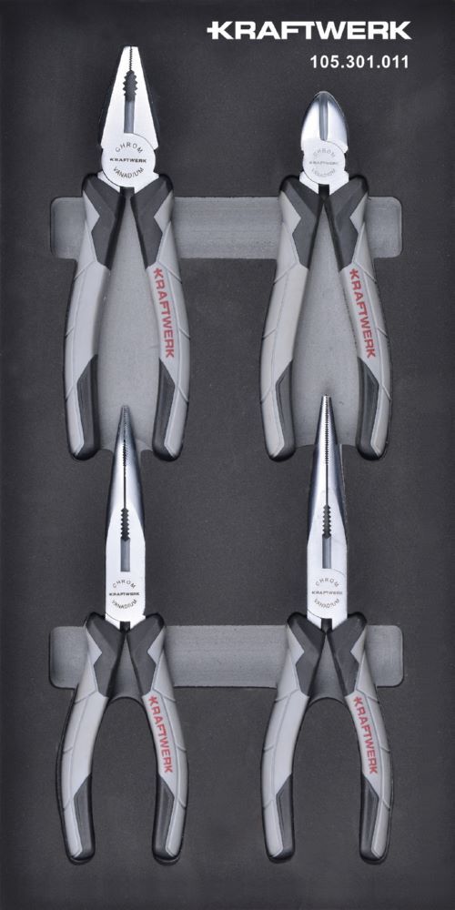 Kraftwerk BESIC LINE Zangensatz 4 teilig Produktbild Kraftwerk BESIC LINE Zangensatz 4 teilig