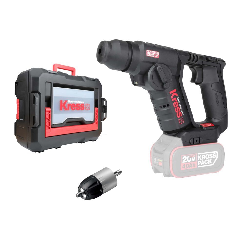 Kress KUC50.91 20V Akku-Pneumatic-Bohrhammer 1.7J 20 mm SDSplus Produktbild Kress KUC50.91 20V Akku-Pneumatic-Bohrhammer 1.7J 20 mm SDSplus