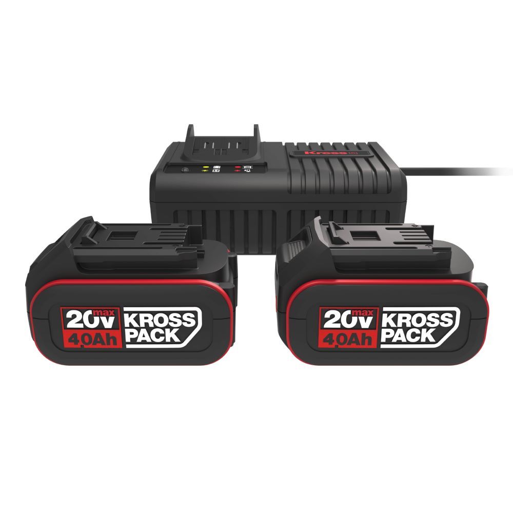 Kress KAD21 Combopack Akku 2 x 20 V / 4.0 Ah + Ladegerät 6A color box Produktbild Kress KAD21 Combopack Akku 2 x 20 V / 4.0 Ah + Ladegerät 6A color box bild 7