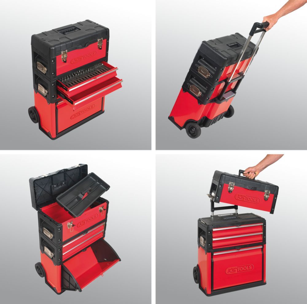 KS Tools Fahrbarer Kunststoff-Stahlblech-Werkzeugkasten Produktbild KS Tools Fahrbarer Kunststoff-Stahlblech-Werkzeugkasten bild 5