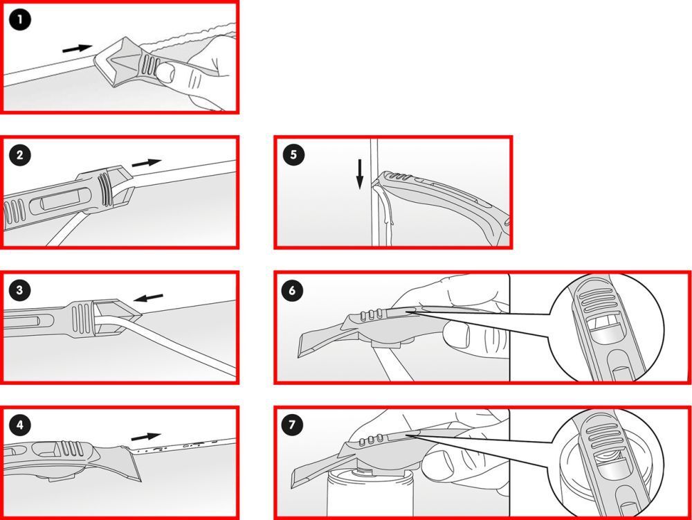 KS Tools FUGENFIX Silikonschaber und Abziehersatz 7 Teile KS Tools FUGENFIX Silikonschaber und Abziehersatz 7 Teile