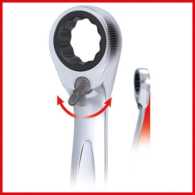 KS Tools GEARplus Ratschenringmaulschlüssel umschaltbar 41 mm Produktbild KS Tools GEARplus Ratschenringmaulschlüssel umschaltbar 41 mm bild 6
