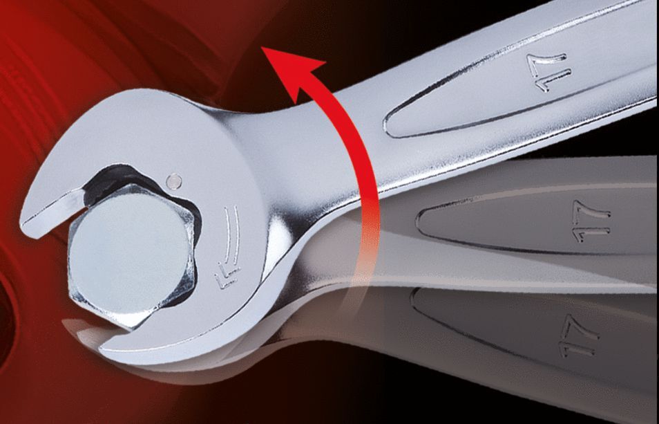 KS Tools DUO GEARplus Ringmaulschlüssel Maul Ratschenfunktion 8 mm Produktbild KS Tools DUO GEARplus Ringmaulschlüssel Maul Ratschenfunktion 8 mm bild 3