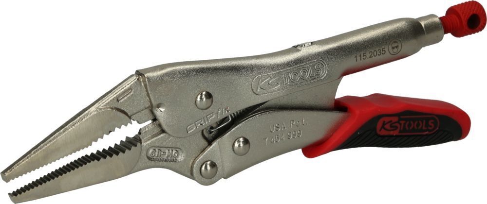 KS TOOLS Langbacken-Gripzange mit Easy-Release 60mm, L=205mm Produktbild KS TOOLS Langbacken-Gripzange mit Easy-Release 60mm, L=205mm