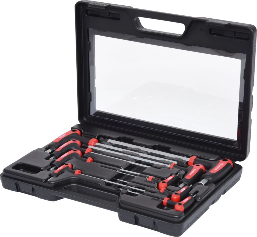KS Tools ERGOTORQUEplus T Griff Innensechskant Kugelkopf Schlüssel Satz 9 Teile Produktbild KS Tools ERGOTORQUEplus T Griff Innensechskant Kugelkopf Schlüssel Satz 9 Teile
