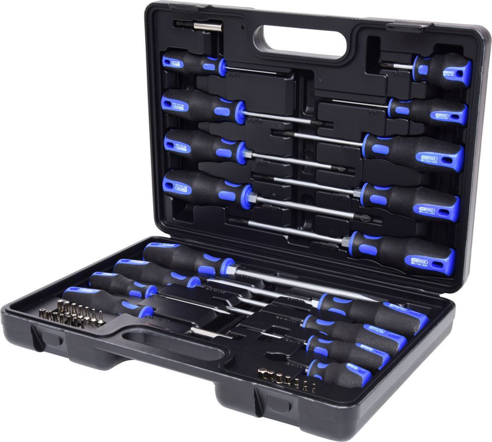 KS Tools ERGOTORQUEplus Schraubendreher und Bit Satz 39 teilig Produktbild KS Tools ERGOTORQUEplus Schraubendreher und Bit Satz 39 teilig