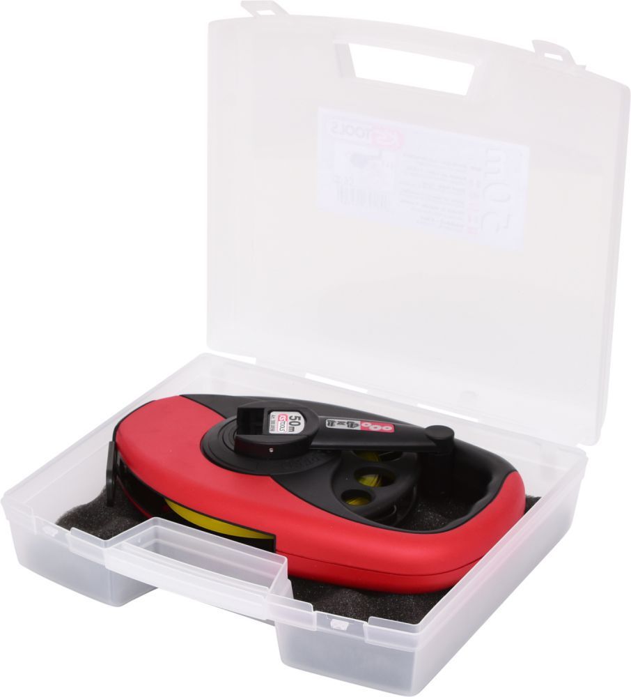 KS Tools Rahmenbandmaß mit gelbem Stahlband Kunststoffgehäuse 50m Produktbild KS Tools Rahmenbandmaß mit gelbem Stahlband Kunststoffgehäuse 50m