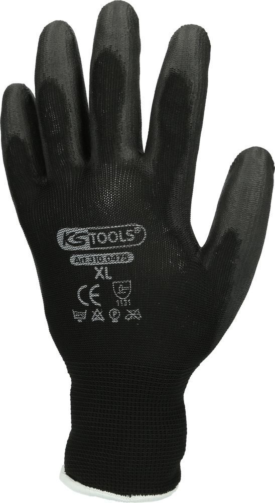 KS Tools Mikro-Feinstrickhandschuhe, schwarz, 10, 12 Paar Produktbild KS Tools Mikro-Feinstrickhandschuhe, schwarz, 10, 12 Paar