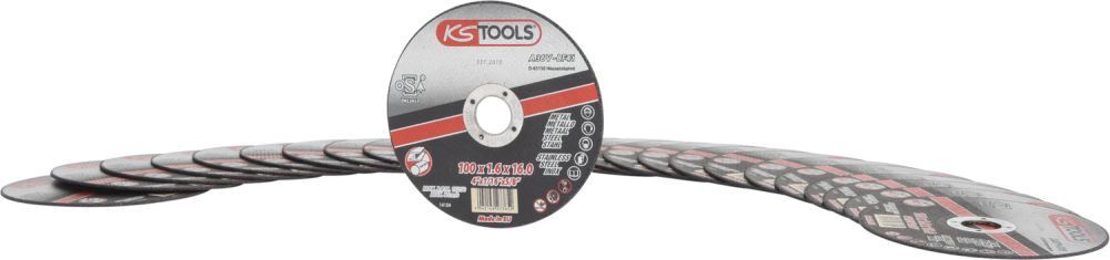 KS Tools Hochleistungs-Dünntrennscheibe, Ø 100mm, 1,6mm, 25 Stück Produktbild KS Tools Hochleistungs-Dünntrennscheibe, Ø 100mm, 1,6mm, 25 Stück bild 2