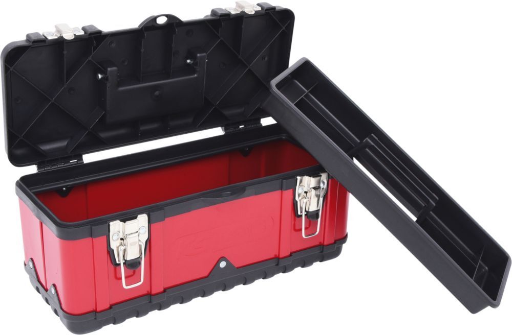KS Tools Kunststoff-Stahlblech-Werkzeugkiste, 395x180x170mm Produktbild KS Tools Kunststoff-Stahlblech-Werkzeugkiste, 395x180x170mm