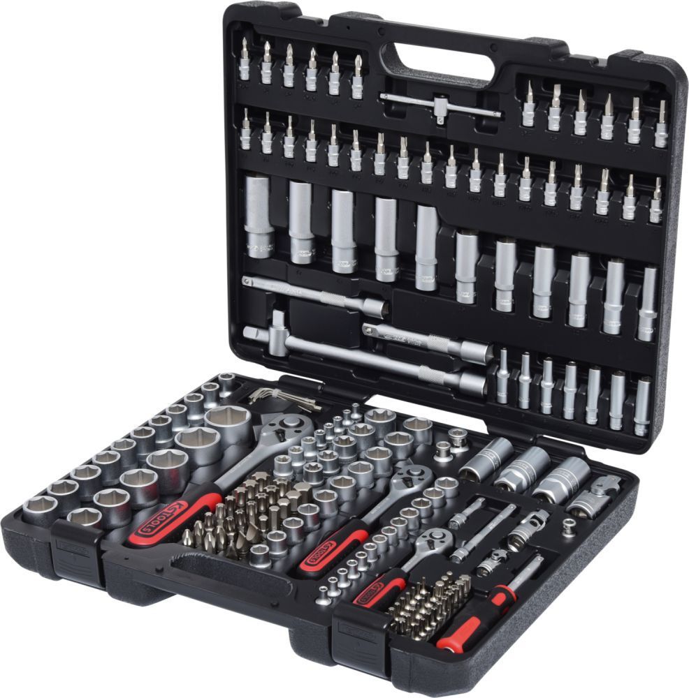 KS Tools 1/4 Zoll und 3/8 Zoll und 1/2 Zoll Steckschlüssel Satz 179-teilig Produktbild KS Tools 1/4 Zoll und 3/8 Zoll und 1/2 Zoll Steckschlüssel Satz 179-teilig
