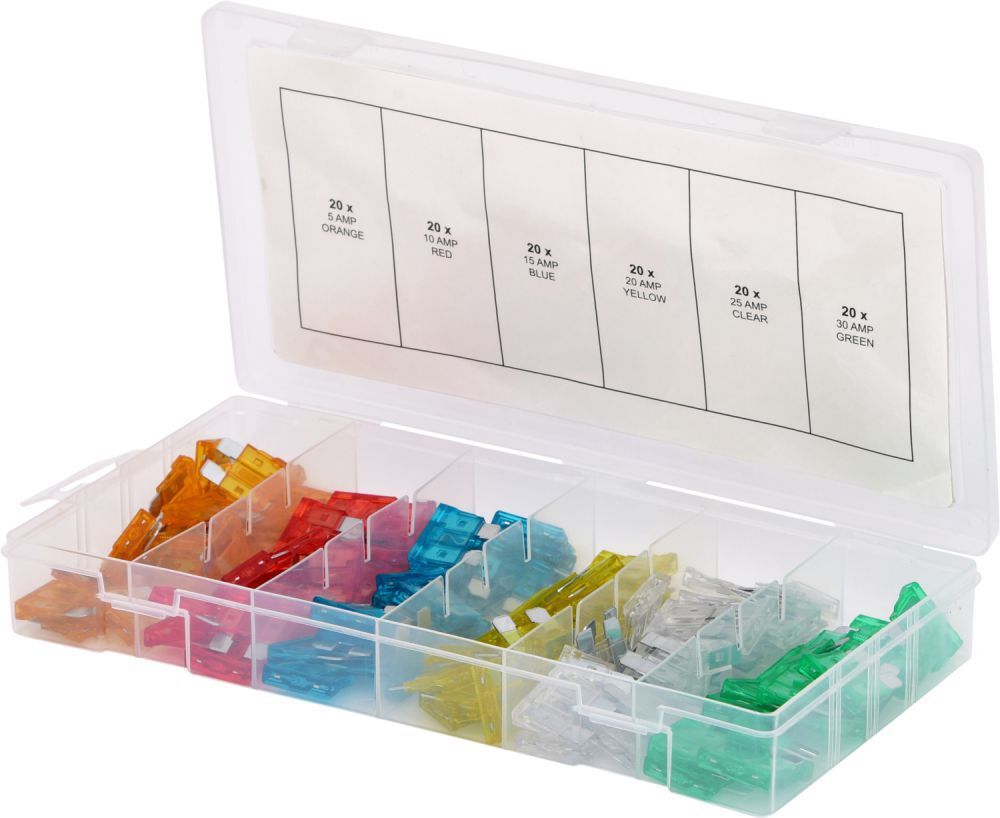 KS Tools Sortiment Kfz-Sicherungen,5-30A, Zink, 120-tlg. Produktbild KS Tools Sortiment Kfz-Sicherungen,5-30A, Zink, 120-tlg.