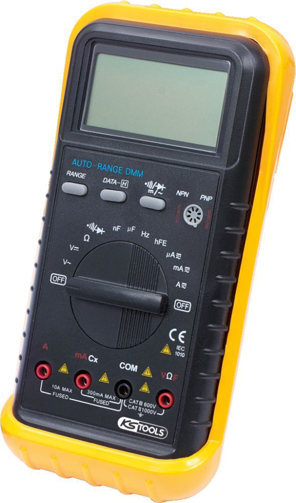 KS Tools Digital Multimeter inkl. Prüfspitzen und Krokodilklemmen KS Tools Digital Multimeter inkl. Prüfspitzen und Krokodilklemmen