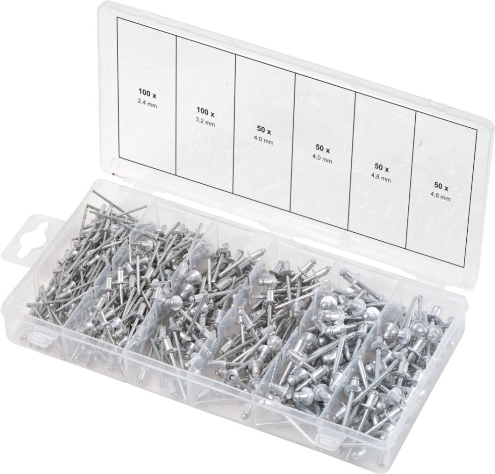 KS Tools Sortiment Blindnieten, 400-tlg. Produktbild KS Tools Sortiment Blindnieten, 400-tlg.