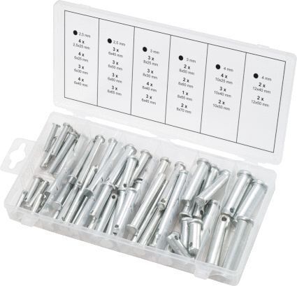 KS Tools Sortiment Sicherungsbolzen 21 Größen 60 Teile Produktbild KS Tools Sortiment Sicherungsbolzen 21 Größen 60 Teile