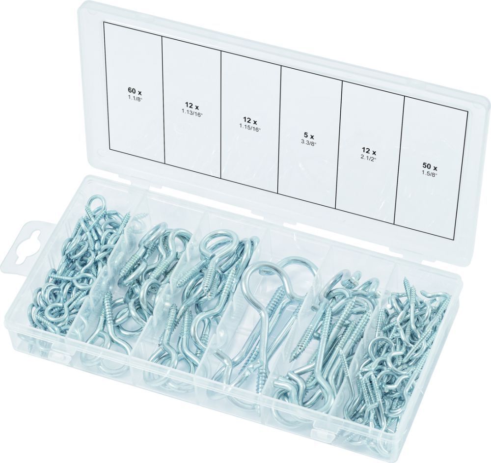 KS Tools Sortiment Haken und Ösenschrauben 151 Teile Produktbild KS Tools Sortiment Haken und Ösenschrauben 151 Teile