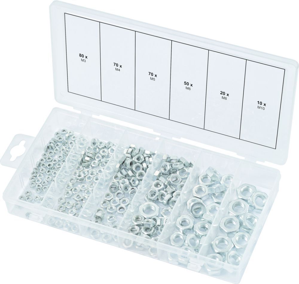 KS Tools Sortiment Muttern metrisch 300 Teile Produktbild KS Tools Sortiment Muttern metrisch 300 Teile
