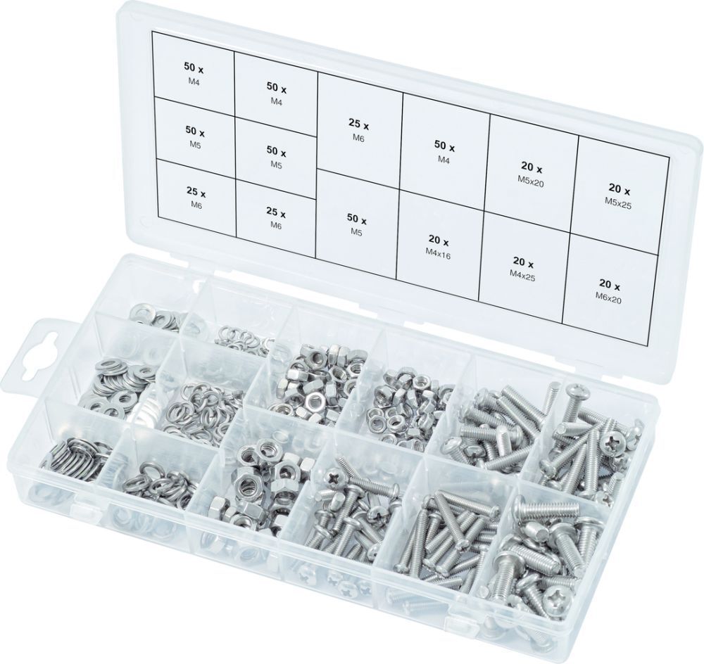 KS Tools Sortiment Linsenkopf Maschinenschrauben metrisch 475 Teile Produktbild KS Tools Sortiment Linsenkopf Maschinenschrauben metrisch 475 Teile