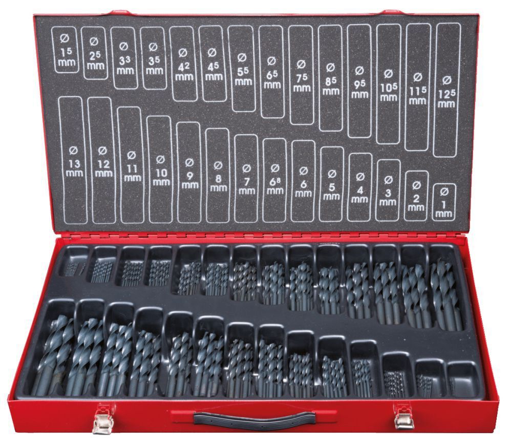 KS Tools HSS R Spiralbohrer Satz 230 teilig 1-13mm Produktbild KS Tools HSS R Spiralbohrer Satz 230 teilig 1-13mm