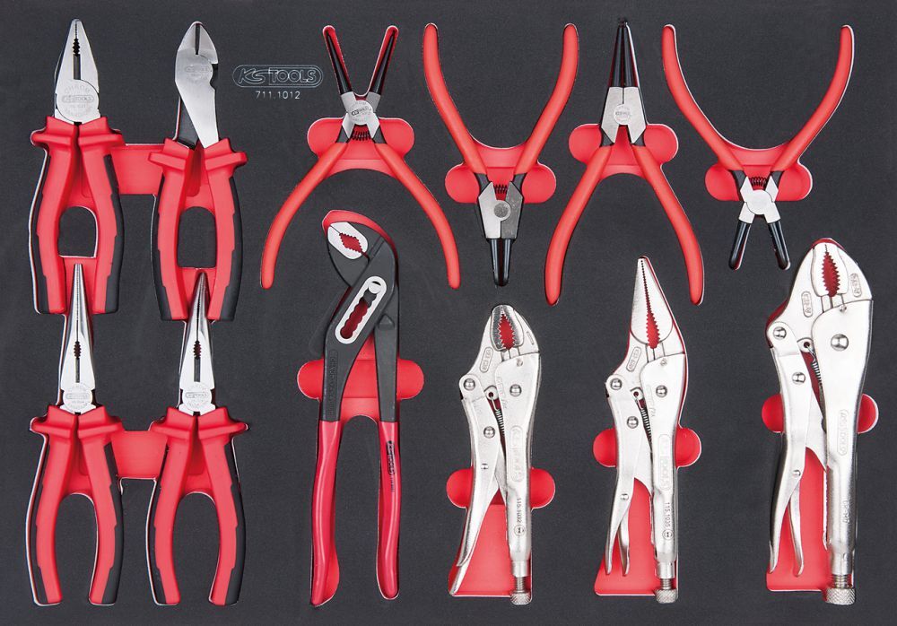 KS Tools SCS Zangen Satz 12 Teile in Systemeinlage Produktbild KS Tools SCS Zangen Satz 12 Teile in Systemeinlage
